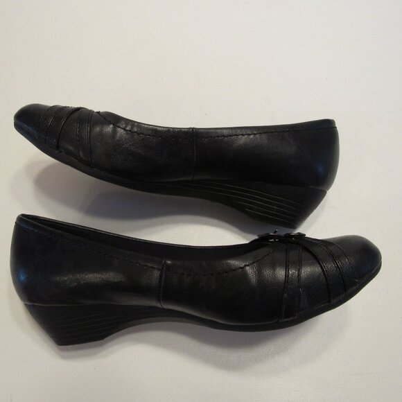 Air Flex Comfort Slip On Ballet Flats Black Size 7W - Picture 4 of 11